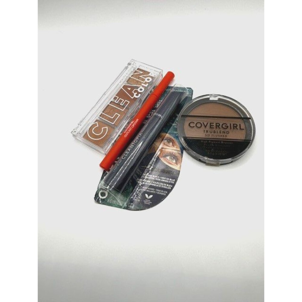 CoverGirl Makeup Bundle TruBlend Bronzer Clean Eyeshadow Eyeliner Mascara lot 4